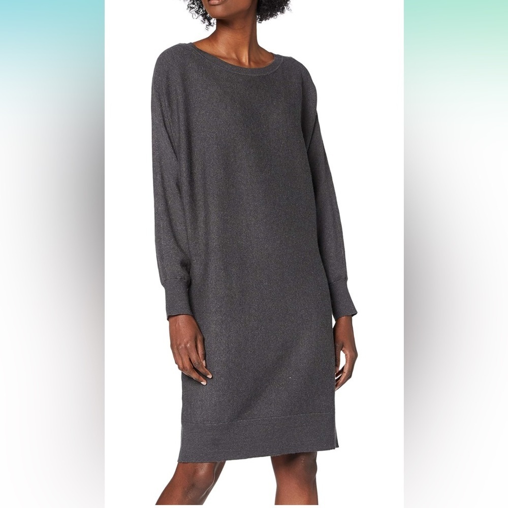 NOISY MAY Boatneck Knit Dress in BLACK | Size M - Picture 3 of 8